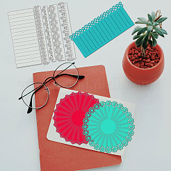 Stanzschablonen aus Kohlenstoffstahl mit Spitzenblumen&nbsp;DIY-WH0309-2249