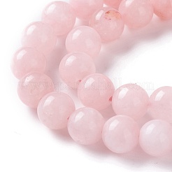Бусины из натурального белого нефрита имитация розового опала&nbsp;G-I299-F05-6mm
