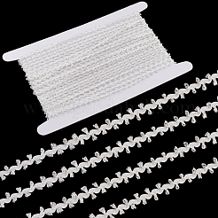 10 mètre de rubans de dentelle ondulés métalliques dorés en polyester&nbsp;OCOR-GF0003-81B