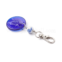 Décorations de pendentif mauvais œil au chalumeau faites à la main&nbsp;HJEW-JM04143-01