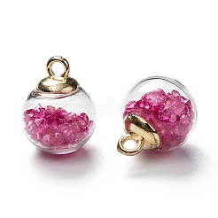 Прозрачные стеклянные бутылки подвески&nbsp;LS-GLAA-L018-03