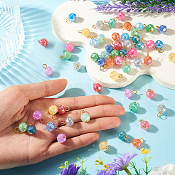 66 pz 11 colori placcati in imitazione giada in vetro&nbsp;PALLOY-TAC0312