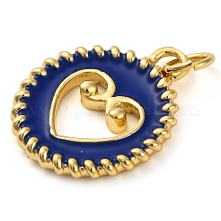 Pendentifs d'émail en laiton &nbsp;KK-K339-07G-01
