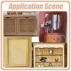 30шт. декоративная наклейка на дверцу шкафа из каучукового дерева&nbsp;FIND-WA0001-01