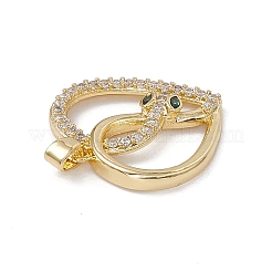 Латунные прозрачные и зеленые подвески из кубического циркония&nbsp;KK-E068-VA168-2