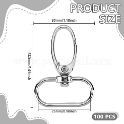 100 fermoir pivotant en alliage de zinc&nbsp;FIND-GO0004-53
