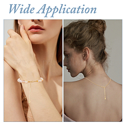 12 шт. 4 стиля латунный удлинитель цепи панцирного типа&nbsp;KK-HS0015-33G