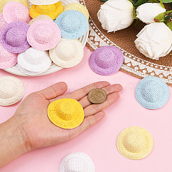 40 шт. мини-тканевые кукольные шапочки&nbsp;AJEW-SC0031-34A