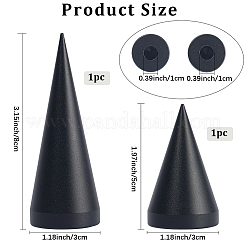 2 шт. 2-х стилевые подставки для колец из сплава&nbsp;RDIS-BBC0001-01EB