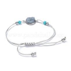 Pulseras de cuentas trenzadas de hilo de nylon ajustable&nbsp;BJEW-JB04440-04