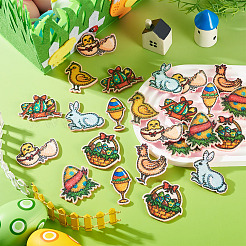 40 pieza de 8 estilos de tela de poliéster para Pascua&nbsp;PATC-TA0001-62