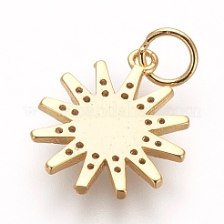 Латунные микро проложить кубического циркония подвески&nbsp;KK-P156-11G-NR