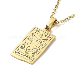 Rettangolo con collane pendenti di dodici costellazioni&nbsp;NJEW-D069-01G-10