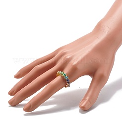 Anelli di perle di vetro&nbsp;RJEW-TA00011