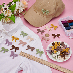 42 шт. 7-х цветные заплатки из полиэфирной ткани&nbsp;PATC-FG0003-15