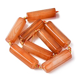 Натуральный красный агат бисер нитей&nbsp;G-P605-J01-01