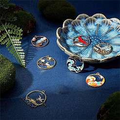 Подвески из экологически чистого сплава&nbsp;RESI-SC0001-49LG-RS