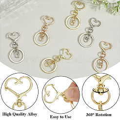 18 шт. 3-х стильные застежки из сплава для брелка&nbsp;KEYC-SP0001-49B