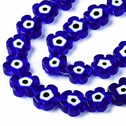 Бусы лэмпворк ручной работы&nbsp;LAMP-N023-002B-02