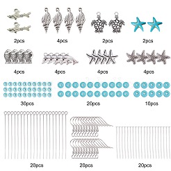 Изготовление сережек своими руками на тему океана&nbsp;DIY-SC0011-87