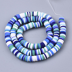 Chapelets de perle en pâte polymère manuel&nbsp;CLAY-R089-6mm-088