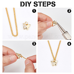 20 шт. подвески из кубического циркония 2 цветов&nbsp;KK-BBC0001-54