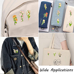 14 шт. 14 шт. эмалевых булавок с цветочным узором&nbsp;JEWB-CJ0001-75