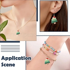 12 шт. рождественские подвески из непрозрачной смолы&nbsp;RESI-YW0004-83