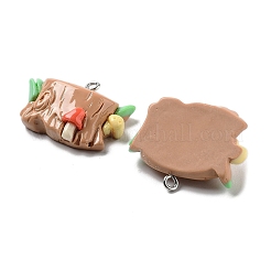 Pendentifs en résine opaque thème printemps&nbsp;LS-RESI-R444-04B