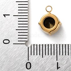 Anhänger aus 304 Edelstahl mit Mikropflaster und Zirkonia&nbsp;STAS-K292-01G-13