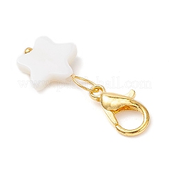 4 pieza de decoración colgante de concha marina natural&nbsp;HJEW-JM03947-01