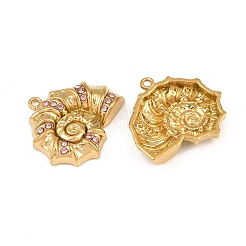 Colgantes de rhinestone de acero inoxidable 304&nbsp;SA-CBA0480-01G-01
