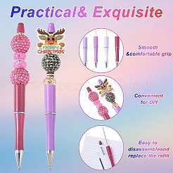 10 stylo à bille en plastique ABS&nbsp;AJEW-FS0001-43A