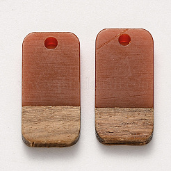Pendentifs en bois de résine et de noyer&nbsp;RESI-S384-008A-A08