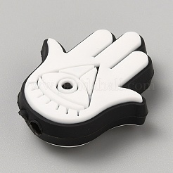 Böser Blick PVC-Kunststoffperlen&nbsp;SIL-SZC0005-08H