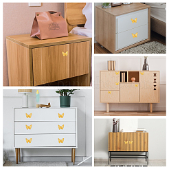 Ручки-бабочки из цинкового сплава для ящиков&nbsp;FIND-WH20007-71G