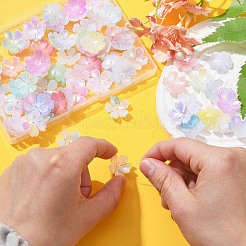 100шт 9 цвета непрозрачных акриловых колпачков для бусин&nbsp;MACR-CJ0001-77