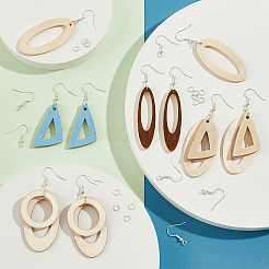 Kit de fabrication de boucles d'oreilles géométriques à faire soi-même&nbsp;DIY-PH0013-60