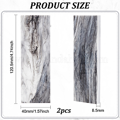 2 Stück Acrylplatten mit Marmormuster&nbsp;DIY-FH0005-80
