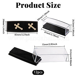 Boîtes de rangement transparentes pour épinglettes&nbsp;CON-WH0112-100A