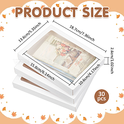 Caja de almacenamiento de tarjetas de felicitación de papel kraft&nbsp;OFST-WH0004-036E