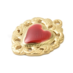 Pendentifs en acier inoxydable 304 émaillés&nbsp;STAS-K303-04G-04