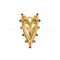 Подвески из нержавеющей стали 304 с эмалью&nbsp;STAS-OY010-02G