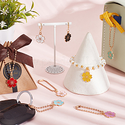 Alliage émail sakura fleur pendentifs décoration&nbsp;HJEW-PH01807