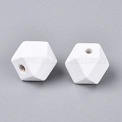 Perles européennes en bois peint&nbsp;WOOD-F017-07D