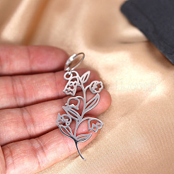 Серьги-подвески из нержавеющей стали Bohemian 201&nbsp;FS-WGD0EC2-01