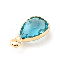 Sfaccettato pendenti di vetro&nbsp;KK-WH0054-15C-G