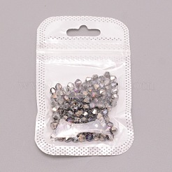 Гальванические стеклянные бусины&nbsp;LS-EGLA-WH0001-01A