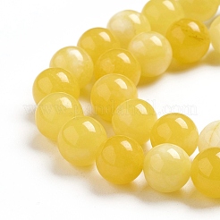 Hilos de abalorios de jade blanco natural&nbsp;X-G-G843-01-8mm