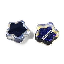 Двухцветные стеклянные бусины для настроения&nbsp;GLAA-Z007-06A